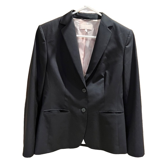 Strenesse Super 130’s Black Blazer Jacket Size 6 - Picture 1 of 7
